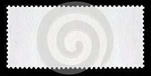 Blank long rectangular postage stamp